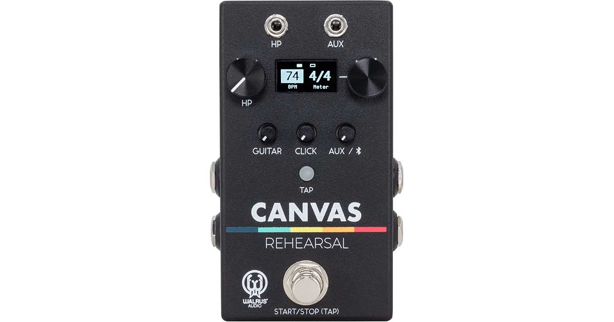 Walrus Audio Debuts Canvas Rehearsal Pedal with Metronome, Bluetooth, and More